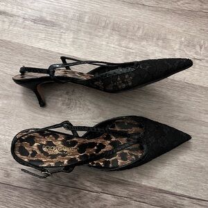 vintage dolce & gabbana vero cuoio kitten heels